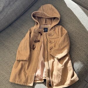 GAP Kids Camel Hooded Cape with Toggles
